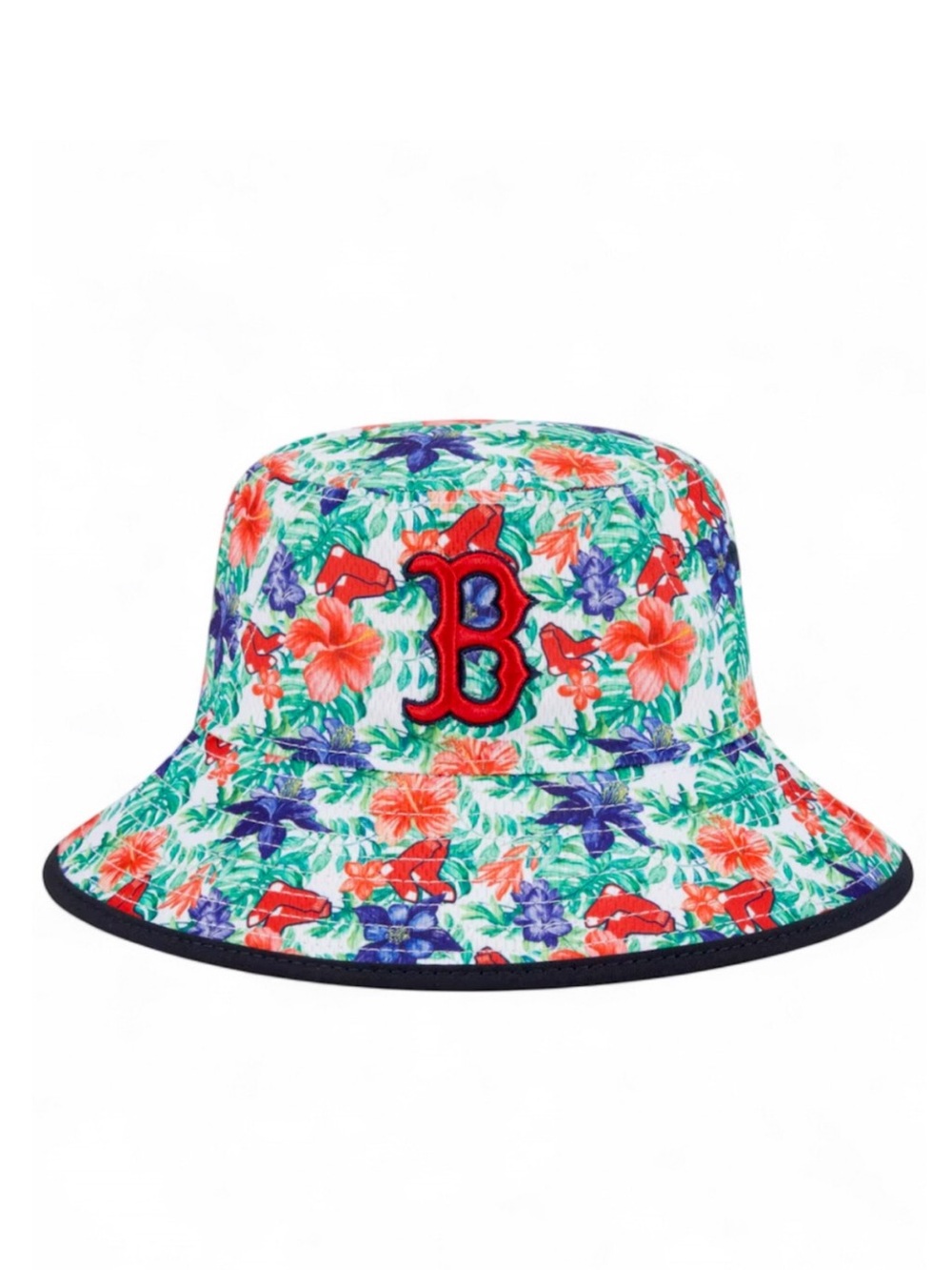 New Era MLB Boston Red Sox Tropic Floral  Unisex Bucket Hat